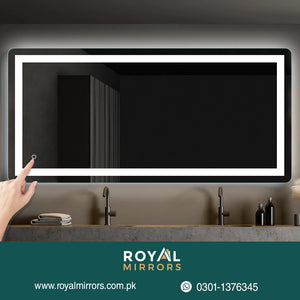 Bathroom Backlight smart touch led mirrors , Antifog Mirrors , Mirrors with Lighted Option