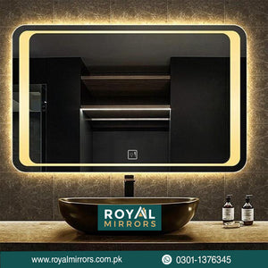 Modern Lighted Touch Bathroom LED Mirror for Luxury Bathrooms Hotels and Well furnished rooms