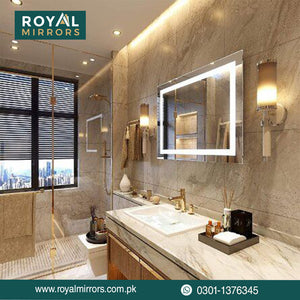 Modern Lighted Luxury Bathroom Touch LED Mirrors with Mirror antifog option