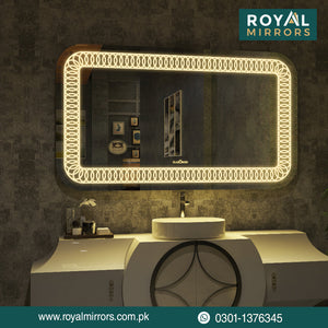 illuminated Backlit and Front-Light Bathroom LED Mirrors Modern Touch LED Mirrors Price in Paksitan