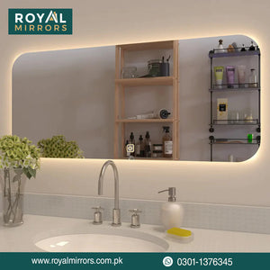 lighted bathroom led mirrors Smart Touch LED Mirror with double light option