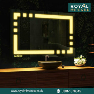 Rectangular Lighted LED Bathroom Mirrors with both front and backlit options Luxury Smart Backlit LED Mirrors