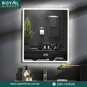 Customize Backlit Rectangle Touch LED Bathroom Mirrors  | Smart Bathroom Vanity Mirrors | Modern Bedroom Mirror Design