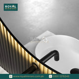 Framed LED Bathroom Rectangle Mirror  Backlit Lighted Vanity Mirror Home Decor with Dimmable Touch Button & Anti-Fog(Optional/On Demand) Function Makeup Mirror with Light, Wall Mounted Smart Shaving Mirror with multi light option