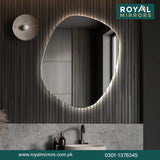 Led Lighted Mirror for Bathroom Wall , LED Mirrors, Dimmable Smart Lighted Bathroom Vanity Mirror