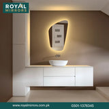 Led Lighted Mirror for Bathroom Wall , LED Mirrors, Dimmable Smart Lighted Bathroom Vanity Mirror