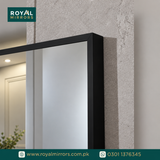 Framed LED Bathroom Rectangle Mirror  Backlit Lighted Vanity Mirror Home Decor with Dimmable Touch Button & Anti-Fog(Optional/On Demand) Function Makeup Mirror with Light, Wall Mounted Smart Shaving Mirror with multi light option