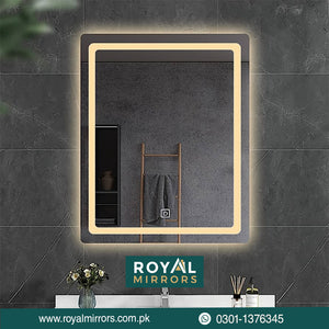 Rectangular LED Mirrors | LED Bathroom Mirror Price in Pakistan – Royal ...