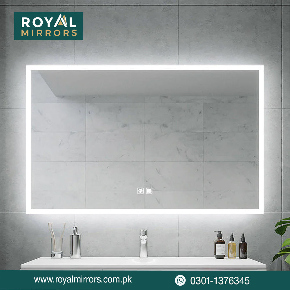 Backlit and Front-light LED Mirrors | Rectangle illumined Bathroom ...