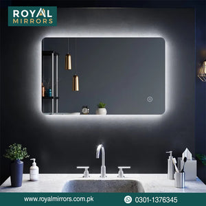 Rectangular LED Mirrors | LED Bathroom Mirror Price in Pakistan – Royal ...