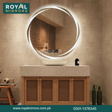 Modern LED Round Bathroom Vanity Mirror, Round Backlit Mirror , Round LED Bathroom Mirror