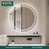 Modern LED Round Bathroom Vanity Mirror, Round Backlit Mirror , Round LED Bathroom Mirror