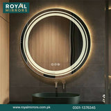 Modern LED Round Bathroom Vanity Mirror, Round Backlit Mirror , Round LED Bathroom Mirror