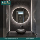 Modern LED Round Bathroom Vanity Mirror, Round Backlit Mirror , Round LED Bathroom Mirror