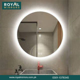 Modern LED Round Bathroom Vanity Mirror, Round Backlit Mirror , Round LED Bathroom Mirror