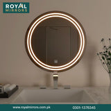 Modern LED Round Bathroom Vanity Mirror, Round Backlit Mirror , Round LED Bathroom Mirror