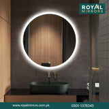 Modern LED Round Bathroom Vanity Mirror, Round Backlit Mirror , Round LED Bathroom Mirror