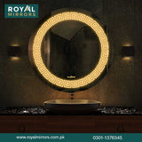 Modern LED Round Bathroom Vanity Mirror, Round Backlit Mirror , Round LED Bathroom Mirror