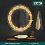 Modern LED Round Bathroom Vanity Mirror, Round Backlit Mirror , Round LED Bathroom Mirror