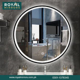 Modern LED Round Bathroom Vanity Mirror, Round Backlit Mirror , Round LED Bathroom Mirror