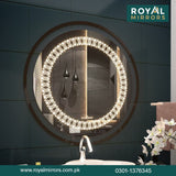 Modern LED Round Bathroom Vanity Mirror, Round Backlit Mirror , Round LED Bathroom Mirror