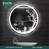 Modern LED Round Bathroom Vanity Mirror, Round Backlit Mirror , Round LED Bathroom Mirror