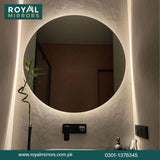 Modern LED Round Bathroom Vanity Mirror, Round Backlit Mirror , Round LED Bathroom Mirror