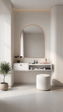 Framed Mirror without Light Chinese Imported Brush Finished Aluminum Profile Wall Mounted Bedroom Mirror  High Defemination Mirror Mirror Vanity